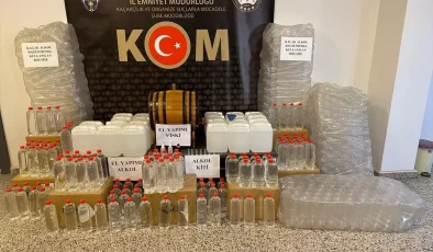 Sivas’ta Kaçak Alkol Operasyonu: 215,5 Litre Ele Geçirildi