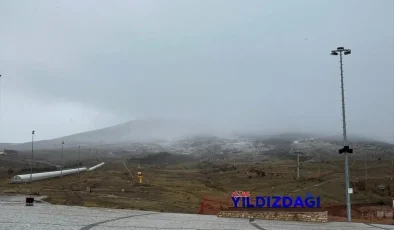 Sivas’ta Yıldız Dağı’nda Kar Yağışı Başladı